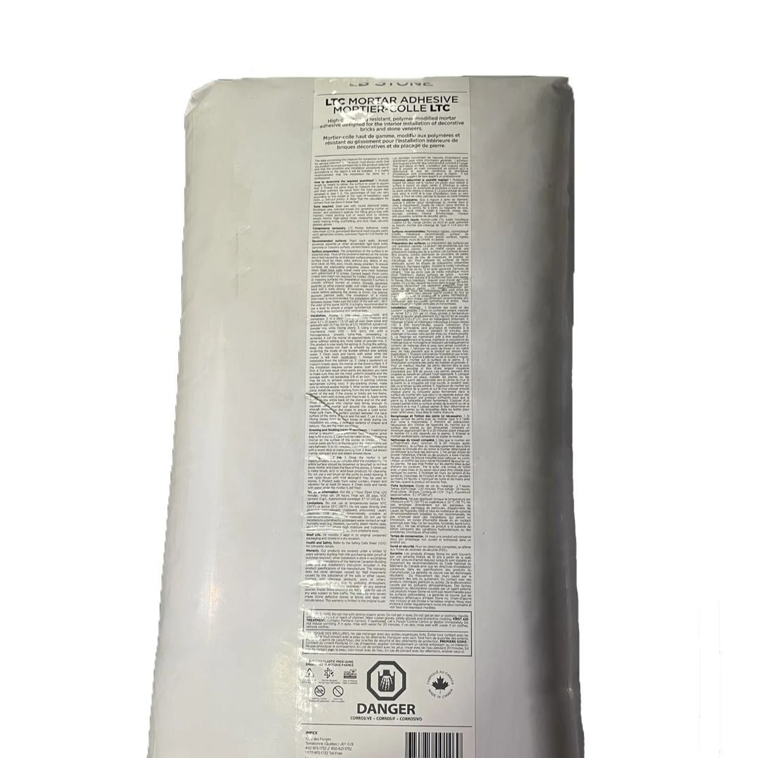 Colle mortier ltc - Pierres naturelles et briquettes